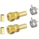 風呂用ツインホース用金具セット(銅管変換) オンダ製作所