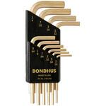 六角L-レンチ ショート ゴールドガードセット BONDHUS