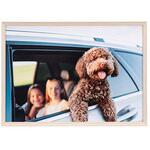 木目調アルミ額縁 アミネオ・グランデ A4  ナチュラル Kenko(ケンコートキナー)