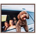 木目調アルミ額縁 アミネオ・グランデ 四切  ブラウン Kenko(ケンコートキナー)