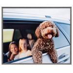 木目調アルミ額縁 アミネオ・グランデ 半切 グレー Kenko(ケンコートキナー)