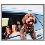 木目調アルミ額縁 アミネオ・グランデ 四切 グレー Kenko(ケンコートキナー)