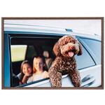 木目調アルミ額縁 アミネオ・グランデ ワイド四切  ブラウン Kenko(ケンコートキナー)