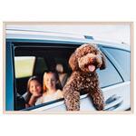 木目調アルミ額縁 アミネオ・グランデ ワイド四切  ナチュラル Kenko(ケンコートキナー)