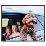 木目調アルミ額縁 アミネオ・グランデ 半切  ブラウン Kenko(ケンコートキナー)