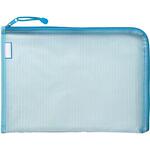 仕切り付メッシュケース A4 水色 アーテック[学校教材・教育玩具]