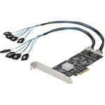 8P6G-PCIE-SATA-CARD SATA 8ポート増設 PCI Expressインターフェースカード/PCI - SATA変換/4x  ホストコントローラ/SATA PCIe 拡張カード/PCI-e x4 Gen 2 - SATA 3.0/SATA HDD & SDD 1個  StarTech.com 【通販モノタロウ】