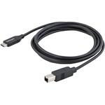 USB2CB2M USB-C - USB-Bケーブル 2m USB 2.0準拠 オス/オス StarTech.com