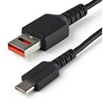 USBSCHAC1M USB充電特化ケーブル/給電のみ対応/USBデータ通信機能カット対応データブロッカーケーブル StarTech.com