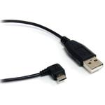 UUSBHAUB6RA USBマイクロB ケーブル 1.8m Type-A(オス) - L型右向きMicro-B(オス) StarTech.com