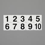 番号表示ステッカー[1～10] エスコ