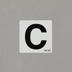 アルファベット表示ステッカー[C] エスコ