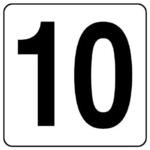 番号表示ステッカー[10] エスコ