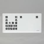 EA983BC-25 危険物標識(類別・品名～) エスコ