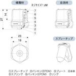 直進ノズル(自動洗浄機構付き) MOMOJet"C"シリーズ いけうち