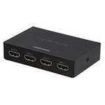 GH-HSPH4-BK HDMIスプリッター 4ポート 4K対応 グリーンハウス