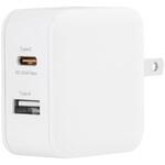GH-ACU2PB-WH USB-AC充電器 2ポート 20W グリーンハウス