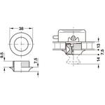 ロゼット プッシュロック用 板厚 13mm 用 ハーフェレ