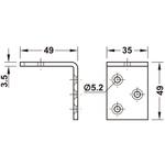 260.25.986 ベッドブラケット ハーフェレ