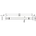 283.38.010 ガラス棚受サポート Φ12mm ハーフェレ