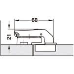 329.34.601 デュオマティック94/110°狭いブラインドコーナー用 狭いブラインドコーナー用 ハーフェレ