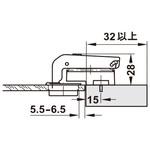 329.33.502 デュオマティック94°ヒンジカップ26mmネジ止め用 ハーフェレ