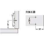 329.71.503 デュオマティックSM 亜鉛合金 十字座金 木ネジ取付 ハーフェレ