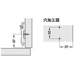 デュオマティックSM スチール 十字座金 木ネジ取付 ハーフェレ