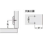 デュオマティックA 亜鉛合金 十字座金 木ネジ取付 ハーフェレ
