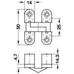 隠し丁番 ヒンジ 板厚 19mm 以上用 ハーフェレ