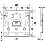290.40.999 ベースユニット用キャビネットハンガー 807 取付ジグ ハーフェレ