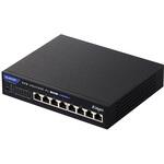 EHB-UG2C08E-PL スイッチングハブ ギガビット対応 8ポート メタル筐体 ACアダプター電源 小型 エレコム