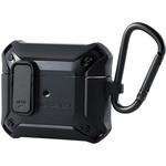 AirPods 第3世代 (2021年) 用 ケース カバー ZEROSHOCK Lock ロック機能 カラビナ付 落下防止 エレコム
