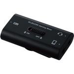 アナログミキサー ゲーム用 オーディオミキサー 4極Φ3.5mm ボイスチャット音とゲーム音を同時に聞ける ミュートスイッチ付き 【PS5/PS4/Nintendo Switch】対応 高音質 スマホ 同時再生 ブラック エレコム