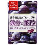 養命酒製造 グミXサプリ 鉄分&葉酸 40g x6 養命酒製造