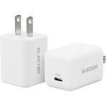 スマホ充電器 AC充電器 タイプC×1ポート 2個セット PD 20W 小型 軽量 USBコンセント iPhone エレコム