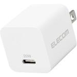 スマホ充電器 AC充電器 タイプC×1ポート PD 20W 小型 軽量 USBコンセント iPhone エレコム