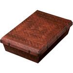 華美包み 焦茶アジロ 長角 神堂