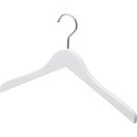 木製ハンガー ホワイト平型 (メープル) ストア・エキスプレス