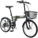 20型 6段変速付き折りたたみ自転車 2026モデル【前カゴ取付済み簡易組立品】 Jeep(ジープ)
