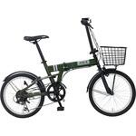 20型 6段変速付き折りたたみ自転車 2026モデル【前カゴ取付済み簡易