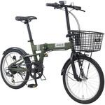 20型 6段変速付き折りたたみ自転車 2026モデル【前カゴ取付済み簡易組立品】 Jeep(ジープ)