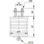 6KV屋内支持がいし 丸線支持用 協進電機