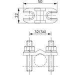 丸線クランプ(両切り) 協進電機