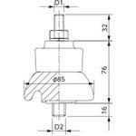 トロリー用大型イヤー碍子 協進電機