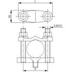 丸線クランプ 50mm用 協進電機