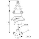 35KV屋外支持がいし 銅帯支持用 協進電機
