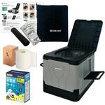 折りたたみ簡易トイレポータブル OKT02L オプション付きモデル EVERSAFE