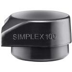 SIMPLEX プラスチックハンマー用インサート Φ100 【自立タイプ】ゴム複合材(黒) Roemheld Halder(ロームヘルド・ハルダー)