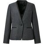 ノーカラージャケット レディース オフィス 事務服 サーヴォ(旧:サンペックスイスト)